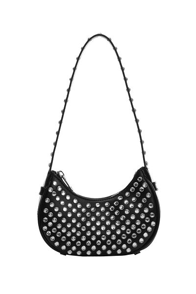 MANGO Studded Shoulder Bag