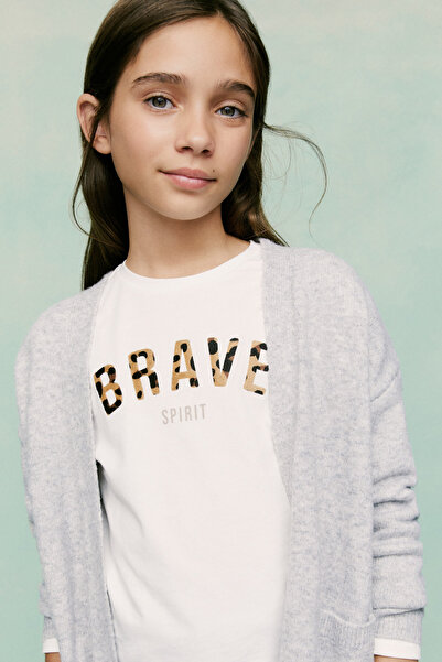 MANGO Kids Τυπωμένο μήνυμα T-shirt