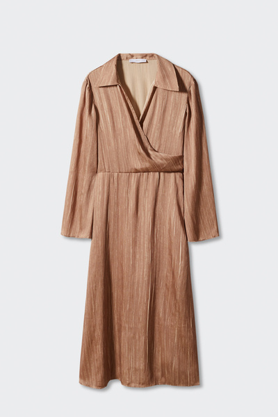 MANGO Woman Сатенена риза - спокойна кройка