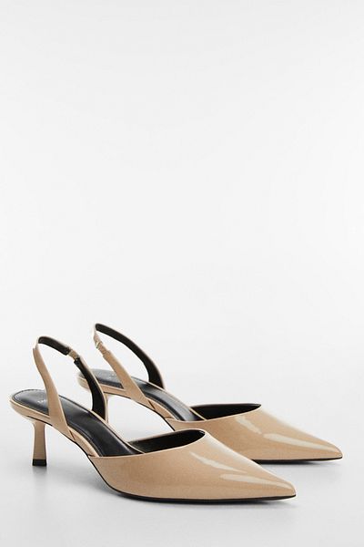 MANGO Sling Back Boty na podpatku