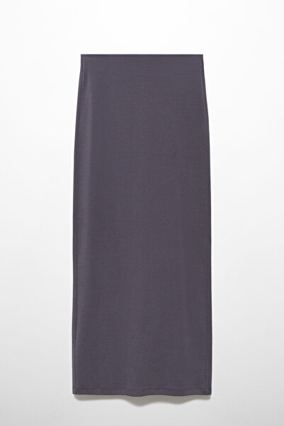 MANGO Woman Fusta din bumbac tricotată