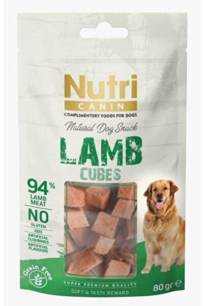 Nutri Canin Natural Dog Snack Kuzu Etli Küp Köpek Ödülü 80gr