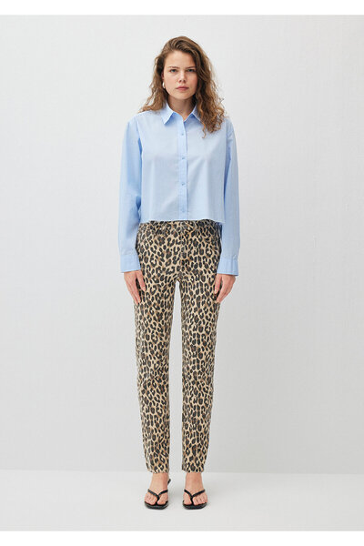 Mavi Pantaloni jeans cu model leopard New York -101441-88641
