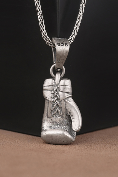 Savis Silver Boks Eldiveni 925 Ayar Gümüş Kolye