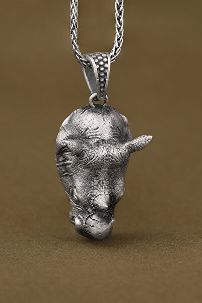 Savis Silver Gergedan 925 Ayar Gümüş Kolye