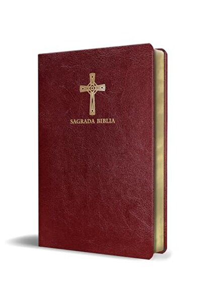 Penguin Random House Biblia Catolica En Espanol Simil Piel Vinotinto Tamano C...