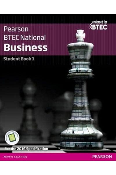 Pearson Btec Nationals Business Student Book 1 + Activebook For The 2016 Specifications