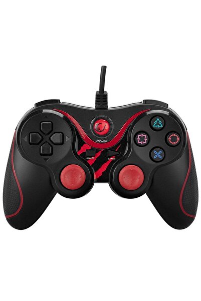 Rampage Sg-r601 Kırmızı Pc Uyumlu Kablolu Oyun Kolu Gamepad