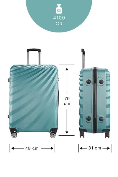 Wexta Wx-300 Mint Yeşili Büyük Boy Valiz