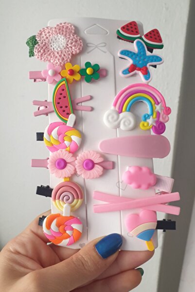 SelinDiamond 14Pcs Girl - Baby Buckle Set