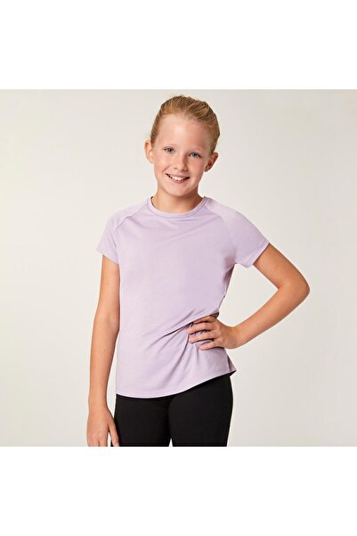 Decathlon Çocuk Mor Spor Tişörtü S500