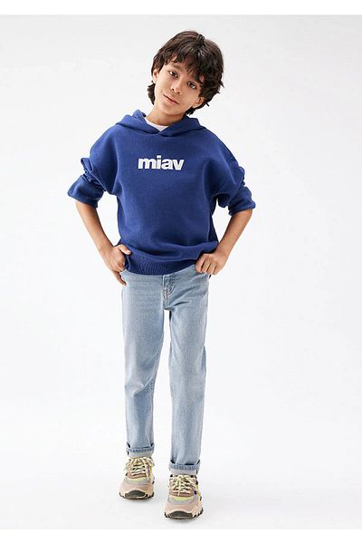 Mavi Суичър с качулка Miav с принт - 6s10028-70722-44