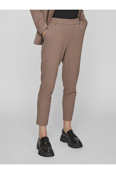 VILA Hose mit hoher Taille und schmaler Passform