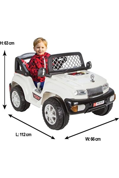 PİLSAN Pilsan Panther Uzaktan Kumandalı Akülü Araba 12 Volt 05-118 Beyaz