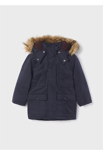 Boys fur parka sales