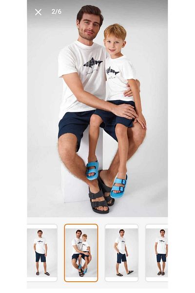 Arnetta Father and Son Cotton Shorts Set