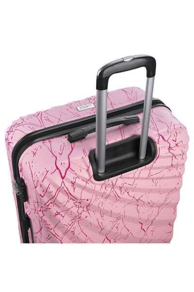 Wexta Wx-300 Baskılı Şeker Pembe Büyük Boy Valiz