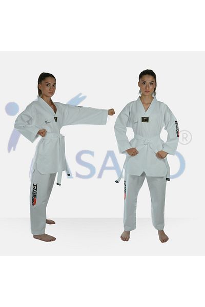 HAŞADO Ταεκβοντό/Ταεκβοντό Φόρεμα για αρχάριους Dobok Λευκός γιακάς