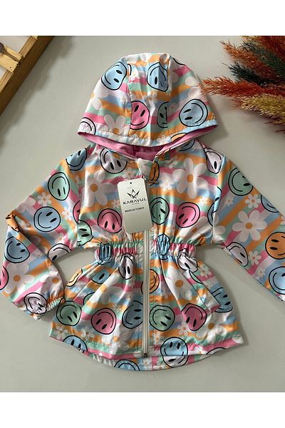 Butik Girl's Raincoat with Hat
