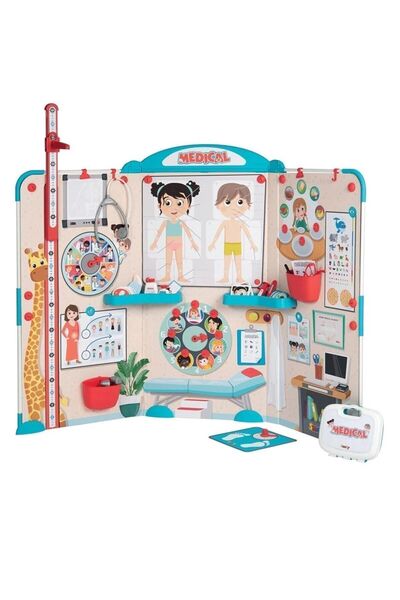 Smoby Çocuk Oyuncak Medikal Kabin Doktor Ofisi Eğitici Öğretici Set Aksesuarlı