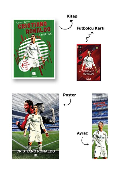 Parana Yayınları Ronaldo Futbolun Dahileri / Futbolcu Kartı, Poster Ve Ayraç Hediyeli!