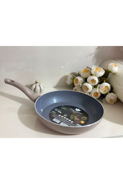 EVİNDA PAN-DORA Serisi 26 cm Kristal Ezme Seramik Tek Kulp Tava