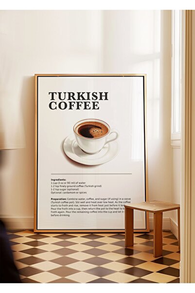 ARTHOUSECOLLECTIVE Cafea Turcească - Poster Cafea - Poster fără cadru în dime...