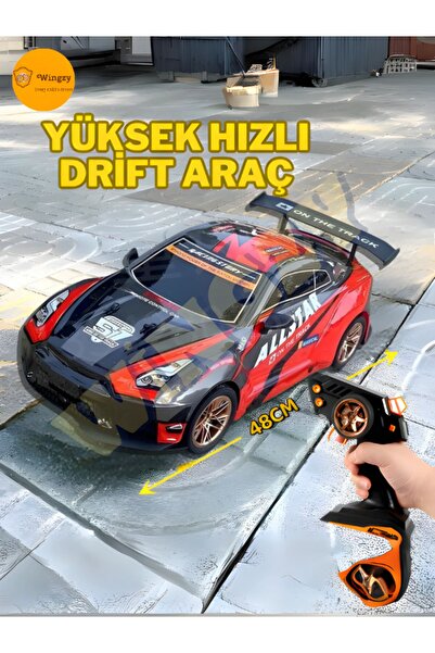 Wingzy Uzaktan Kumandalı Drift Arabası Şarjlı Işıklı Dev Boy Rc Araba 25 Km/h...