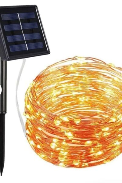 borayris 22 metre dış ortam SOLAR güneş enerjili 200 peri led Bahçe aydınlatma