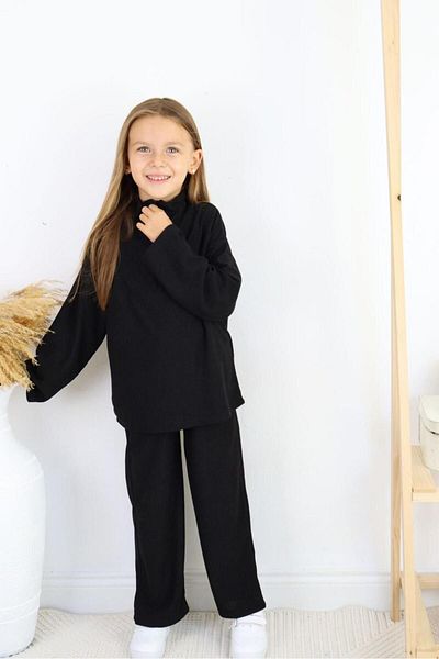 vera kids Stand Collar Zippered Oversize Children's Set