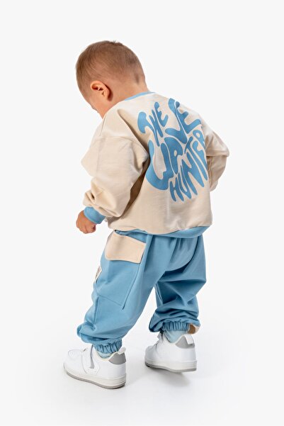 Jikko Baby Erkek Bebek Baskılı Eşofman Takımı 9042