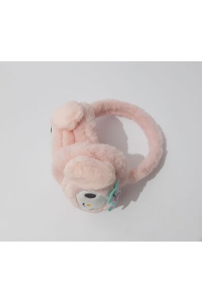 renkli çiçekler Peluş Kulaklık Figürlü Çocuk Kulaklığı