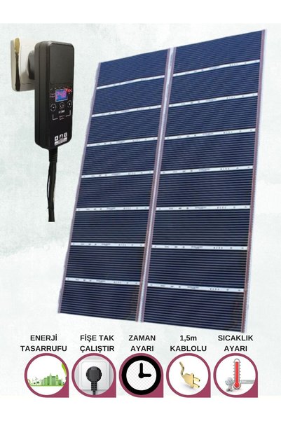 OXA Karbon film ısıtıcı 160x275cm ZAMAN VE SICAKLIK AYARLI TERMOSTATLI Halı altı ısıtıcı