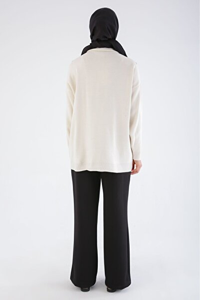 ALLDAY Ζακέτα πλεκτή με κέντημα με φούντα V λαιμόκοψη