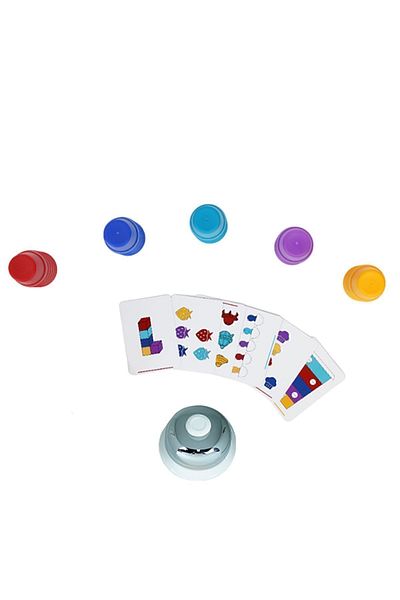 Zetzeka Colorful Cups Game 3 Years 50 Cards - 5 Players