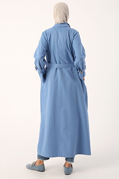 ALLDAY Tmavě modrá větrovka Abaya s páskem na zip