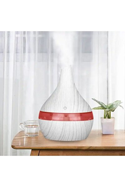 Havana Beyaz Japon Modeli Ulrasonik Hava Nemlendirici 300ml 7 Renk Buhar Maki...