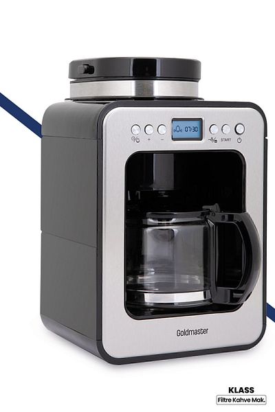 GOLDMASTER Orginal Klass 2 In 1 Programmable Fully Automatic Filter Coffee Machine with Grinder