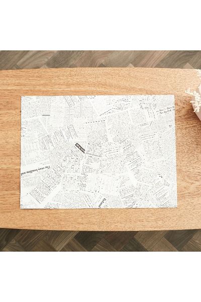 Home Box Kylo News Print Placemat - 33x45 cm