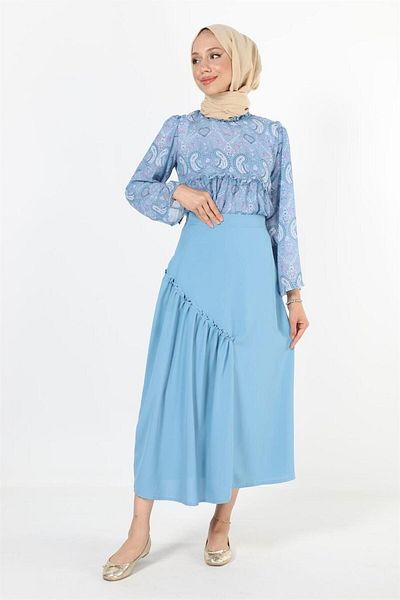Plistre 2119_Gathered Hijab Skirt