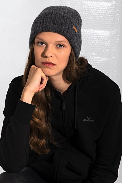 Nordbron Унісекс Сірий Шапка Акрил Логотип Деталі Зимовий Кольоровий Прямий М'який Базовий Gilia Прямий Модель