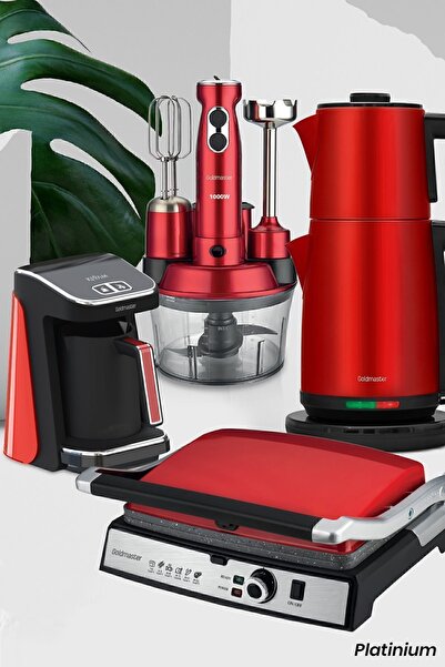 GOLDMASTER Platinium Kırmızı  Avantajlı Elektronik Evlilik Paketi Elektrikli ...