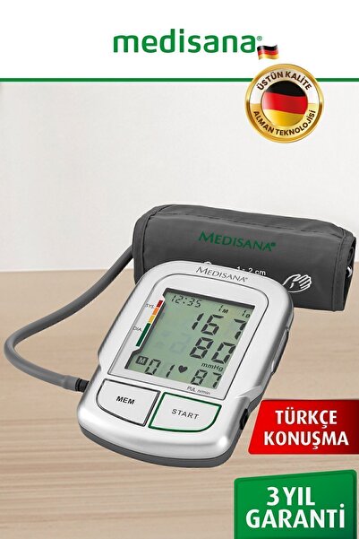 medisana Alman Tasarım Türkçe Konuşan Kol Tipi Dijital Tansiyon Ölçme Cihazı
