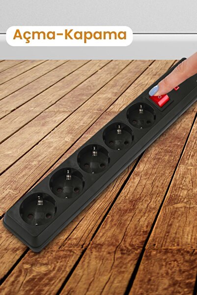 GOLDMASTER Sp-411 Akım Korumalı Grup Priz