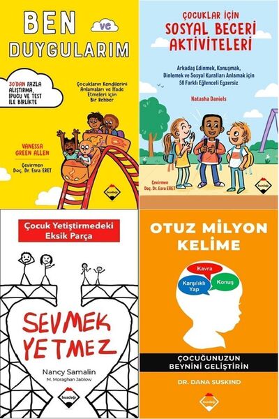 Buzdağı Yayınevi Otuz Milyon Kelime & Sevmek Yetmez & Ben Ve Duygularım 4 kitap Set