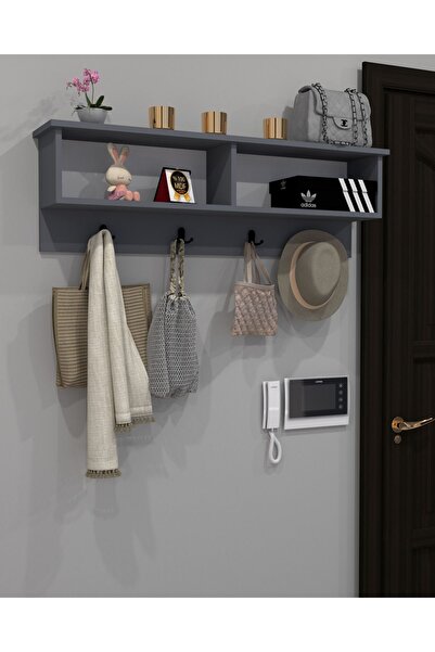 KONAK EV EŞYALARI Camello 2 Askılık,MDF,Portmanto,Duvar Askılığı,Elbise Askılığı