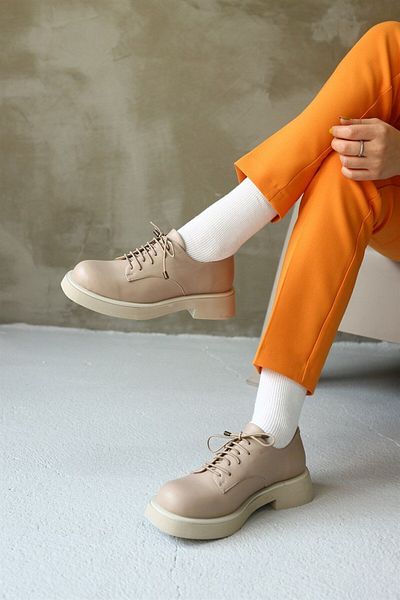 NILUFARR Pantofi casual de damă Gizia Nude din piele naturală