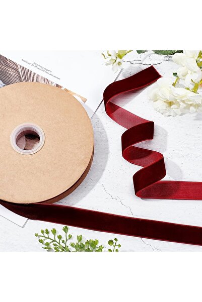 TıkTık AL Bordo Kadife Kurdele (1CM - 5M)