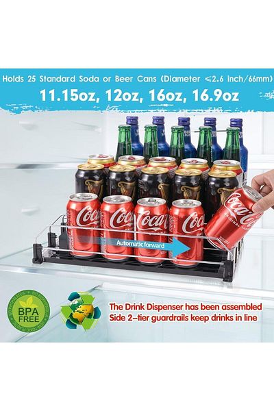 teknotrust Bingohive Plastic Beverage Dispenser - 5 Rows Spring Automatic Can