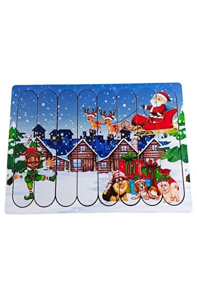 kayasan kids Yılbaşı Temalı Ahşap Stick Puzzle